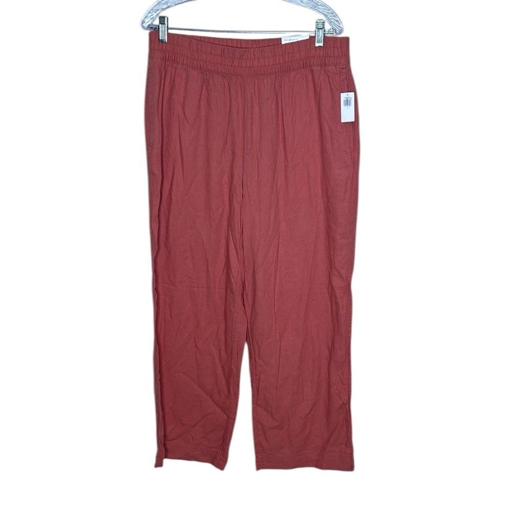 Old Navy Women's Wide Leg Pants - Rust Red
